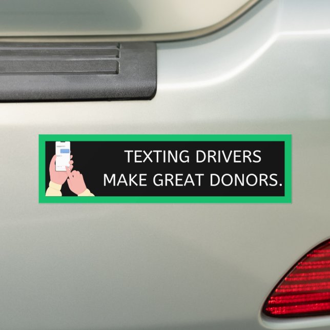 Humour Modern Anti-Texting Bumper Sticker Bildekal (På Bil)