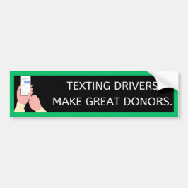 Humour Modern Anti-Texting Bumper Sticker Bildekal