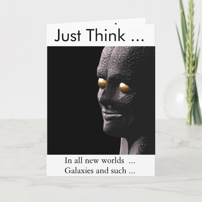 Humourous Alien Get well Card Kort (Framsida)