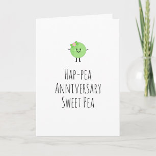 Humourous-årsjubileum Cute Sweet Pea Kort