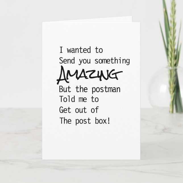 Humourous Birthday Card-Fantastisk Kort (Framsida)