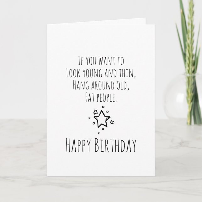 Humourous Birthday Kort (Framsida)