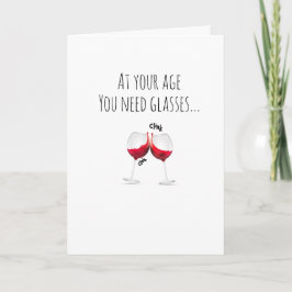 Humourous Birthday Vin Kort