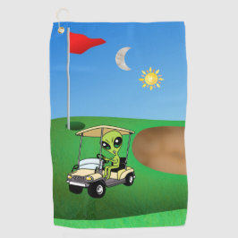 Humous Alien Golf Towel
