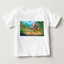 Humous Animal Party Dubbla Sided T-Shirt