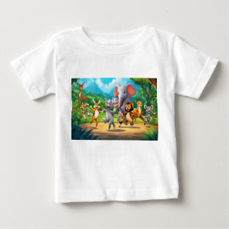 Humous Animal Party Dubbla Sided T-Shirt