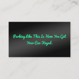 Humous Bad Parking Visitkort