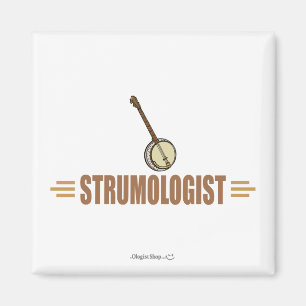 Humous Banjo Player Magnet