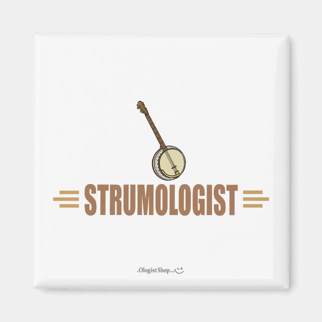 Humous Banjo Player Magnet (Framsidan)
