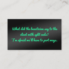 Humous Beauty Esthetician Visitkort