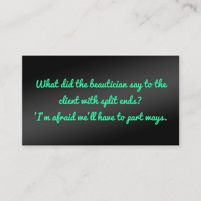 Humous Beauty Esthetician Visitkort (Framsida)