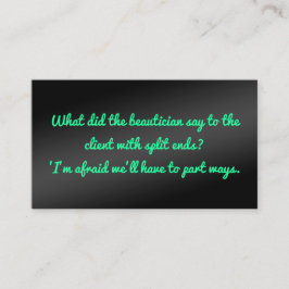Humous Beauty Esthetician Visitkort