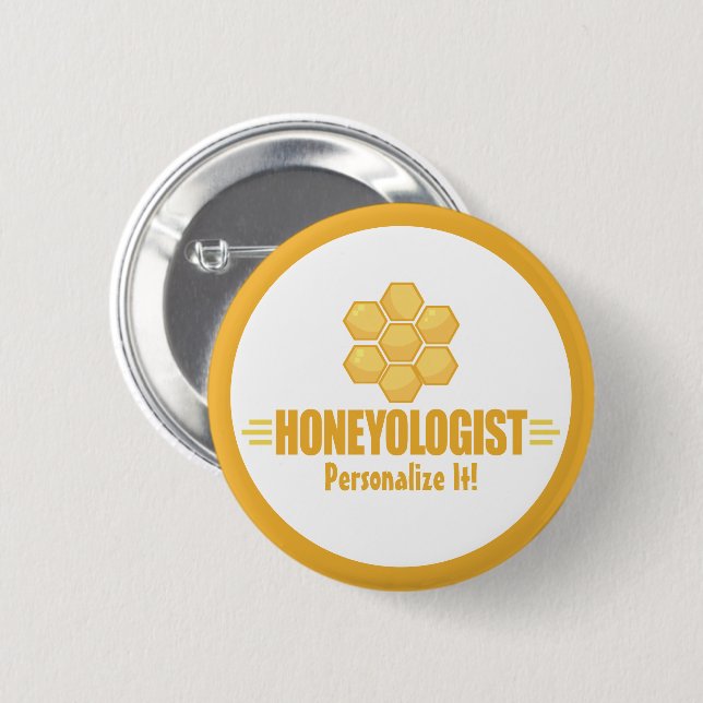 Humous Beed Roligt HONEYOLOGIST Apichoney Knapp (Framsida & baksida)