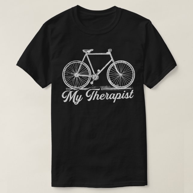 Humous Bicyclist Bicycling Cyclist Hjul Enthus T Shirt (Design framsida)