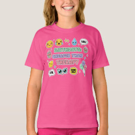 Humous Birthday Gift Idea med Emojis T Shirt