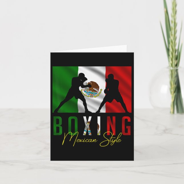 Humous Boxing Mexican Sparring Kickboxing Kickbo Kort (Framsida)