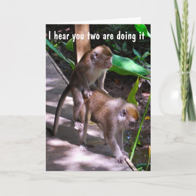 Humous Bröllop Best Önskemål för ett Speciellt par Kort (Framsida)