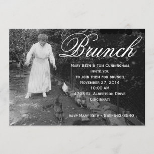 Humous Brunch Party Inbjudningar