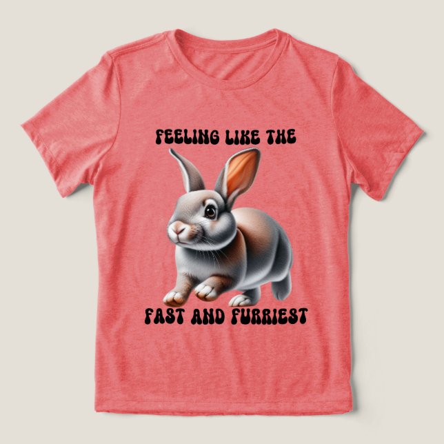 Humous Bunny Rabbit T Shirt (Design Framsida)