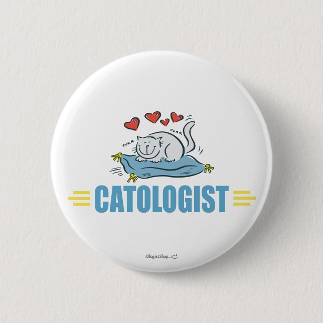 Humous Cat Lover Knapp (Framsida)
