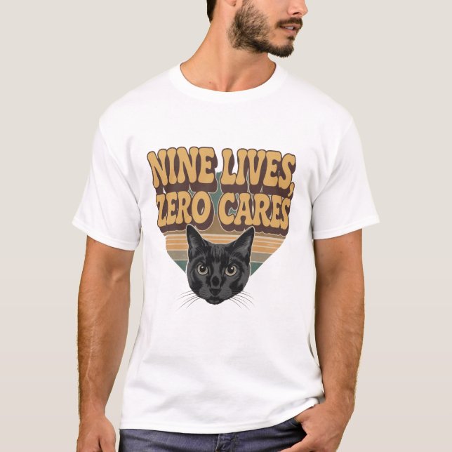 Humous Cat Lover T Shirt (Framsida)