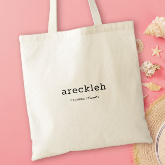 Humous Caymanian Dialect Arekleh Tote Bag Tygkasse