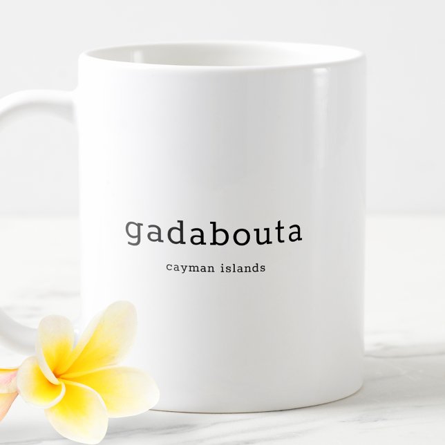 Humous Caymanian Dialect Gadabouta Kaffemugg (Skapare uppladdad)