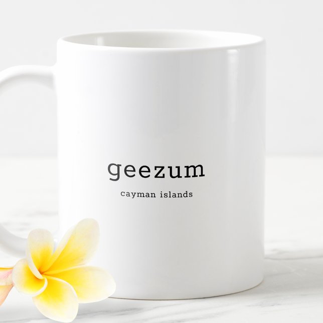 Humous Caymanöarna Dialect Geezum Kaffemugg (Skapare uppladdad)