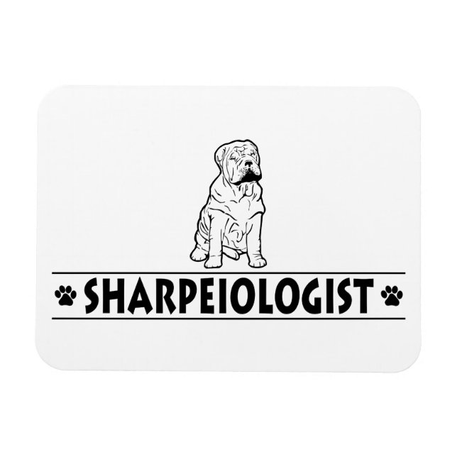 Humous Chinese Shar-Pei Magnet (Horisontell)