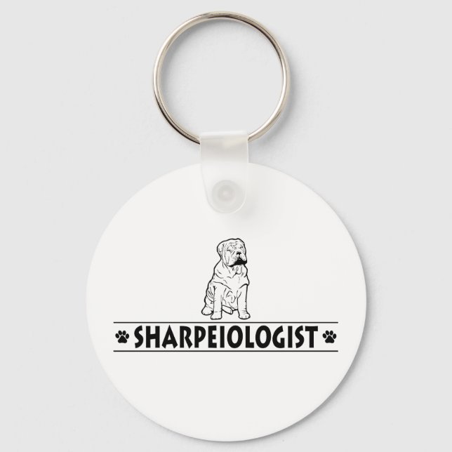 Humous Chinese Shar-Pei Nyckelring (Framsida)
