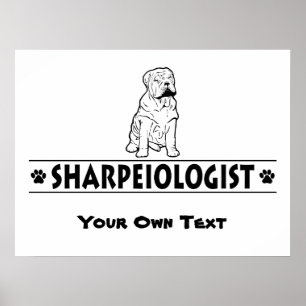Humous Chinese Shar-Pei Poster