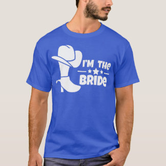Humous Countryside Bröllop Bachelorettes Bride T Shirt