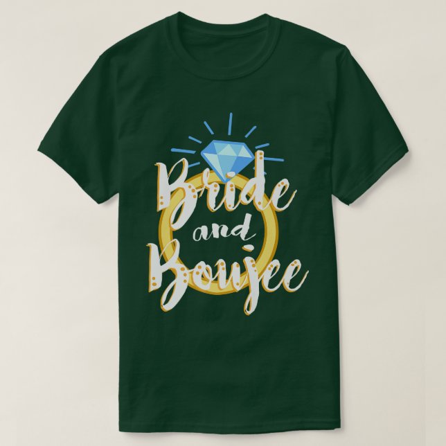 Humous Drinking Bride Sarcastic Möhippa Funny Wom T Shirt (Design framsida)