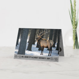 Humous Elk Photo Fars dag Card Kort