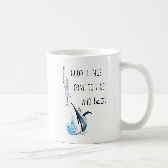 Humous Funny Fisherman Gift Kaffemugg (Höger)