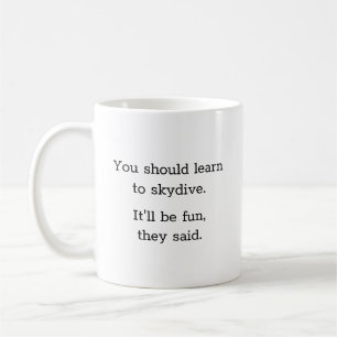 Humous Funny Himmel Diving Kaffemugg