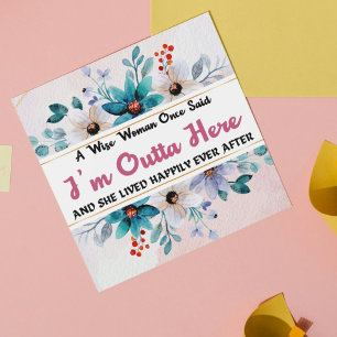 Humous Funny Lämnande kort för Coworking, Photo