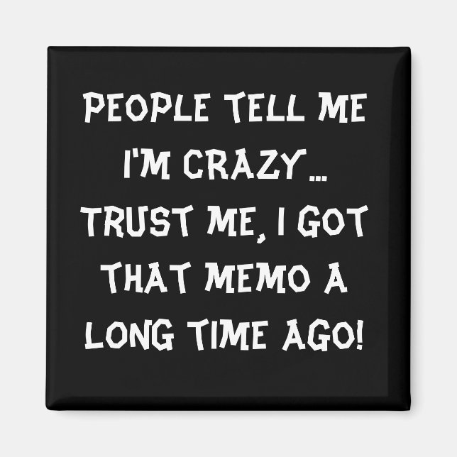 Humous Funny Magnet Locker Magnet (Framsidan)