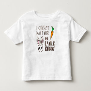 Humous Funny Påsk Quote Carrot Wait Bunny Cute T Shirt