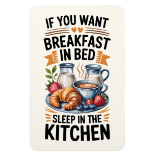 Humous Gift for Home & Breakfast Älskare Magnet