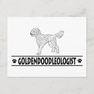 Humous Goldendoodle Vykort