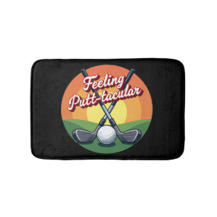 Humous Golf Art for Bathroom Decor Badrumsmatta