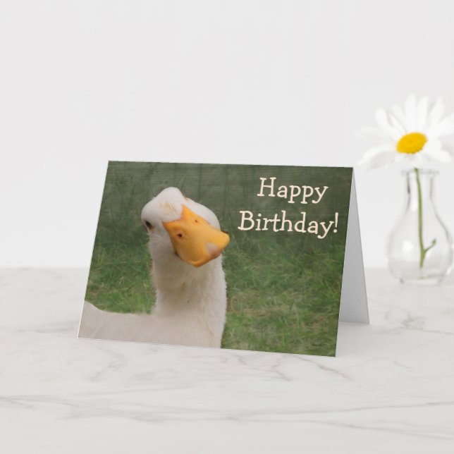 Humous Goose Birthday Kort (Liten växt)