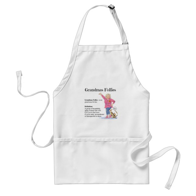 Humous Grandmas Follies apron Förkläde (Framsidan)