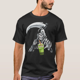 Humous Grim Reaper Boba Tea T Shirt
