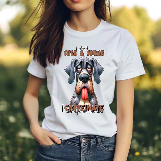 Humous Hound: Rolig hund Typografisk T-Shirt (Skapare uppladdad)