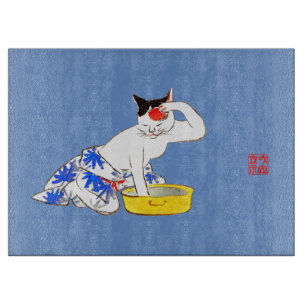 Humous Japansk Cat Bathing I