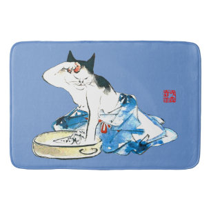 Humous Japansk Cat Bathing II Badrumsmatta
