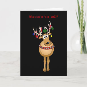 Humous Julgran Reindeer-kort. Helgkort