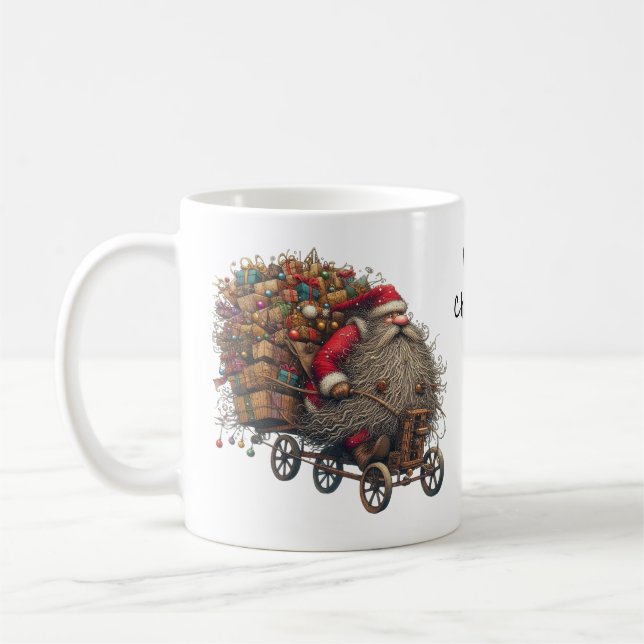 Humous Jultomten Pappa jul St Nicholas Kaffemugg (Vänster)